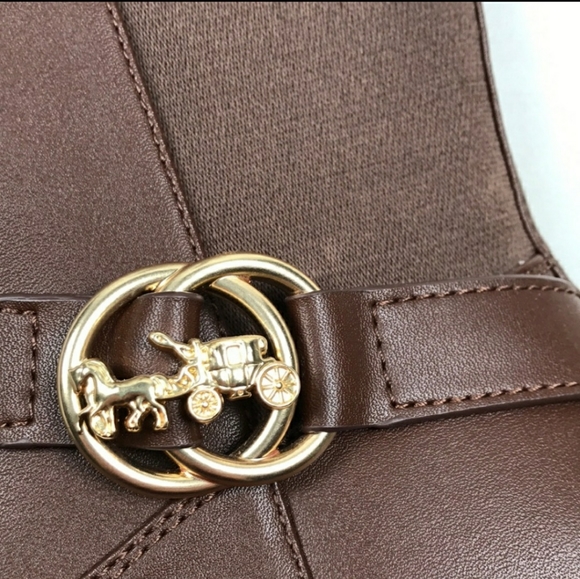 ▪︎COACH Farrah Brown Wide Calf Riding Boots ▪︎ - Picture 4 of 6